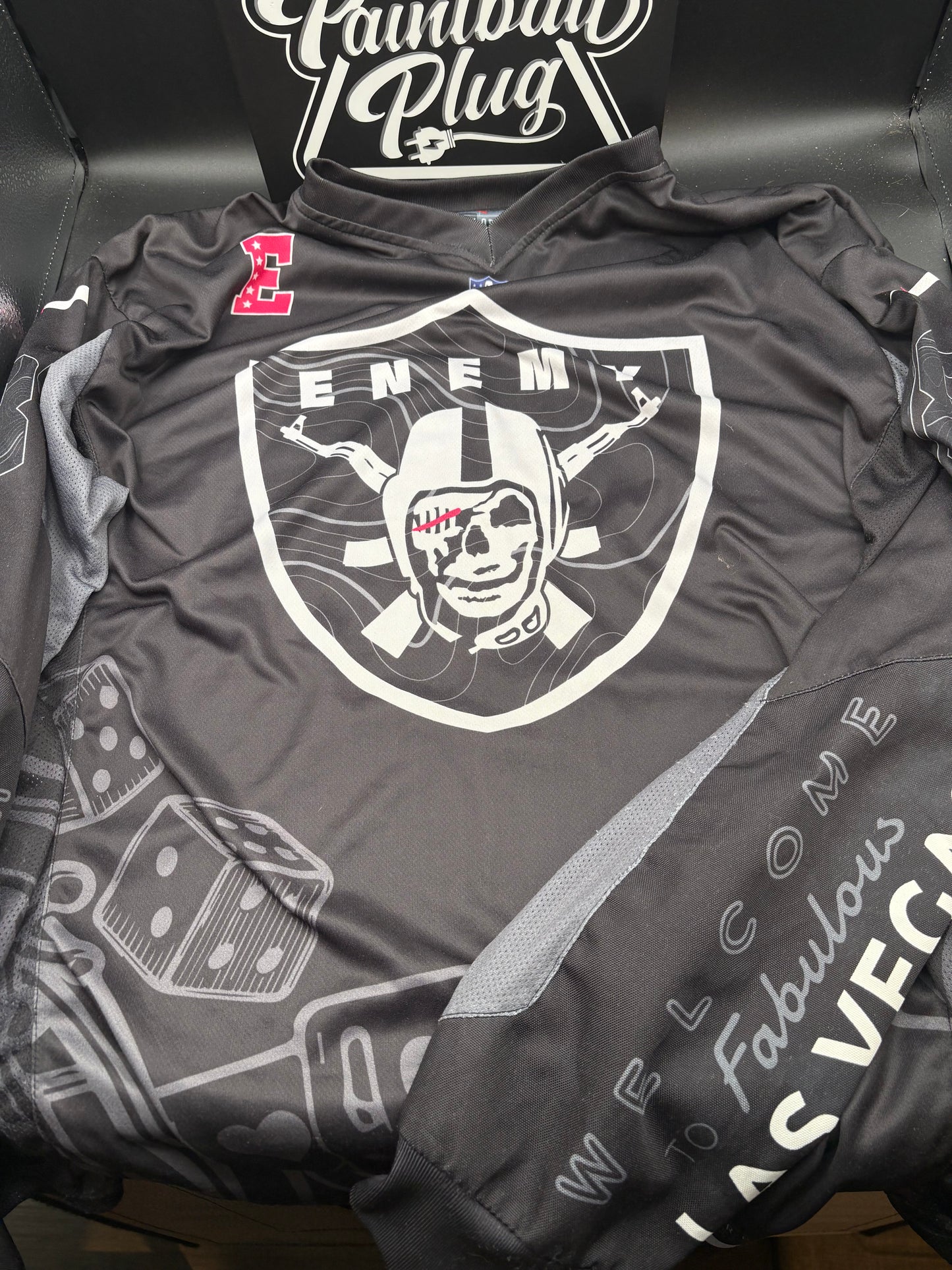 Enemy Of The State Vegas raiders jersey